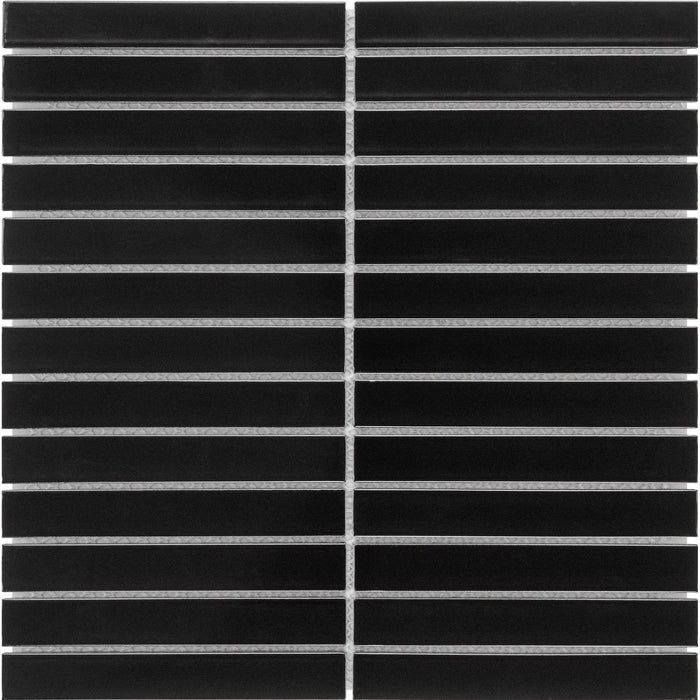 Bärwolf KIT-23001 STRIPES black matt  chip 145x20 mm, concave 30x30 cm