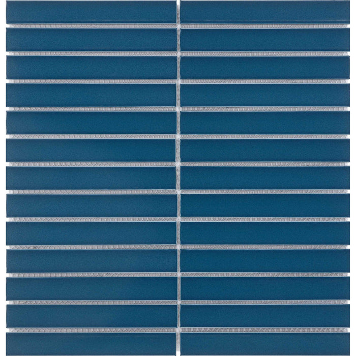 Bärwolf KIT-23007 STRIPES pure blue glossy chip 145x20 mm, concave 30x30 cm