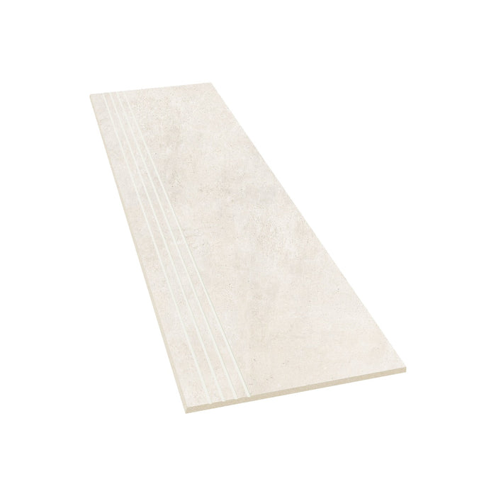 Trittstufe Betonstyle Ivory Feinsteinzeug glasiert, matt rektifiziert 30x120x0,9 Default Title