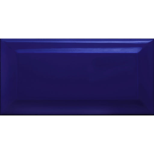 Facette Metro Blau Wandfliese glasiert, glänzend Rundkante 7,5x15x0,7 Default Title