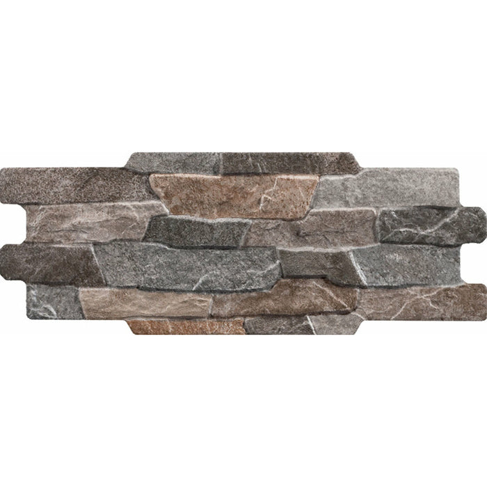 Wandverblender Cronos Anthracite Feinsteinzeug glasiert, matt Rundkante 15x37 Default Title