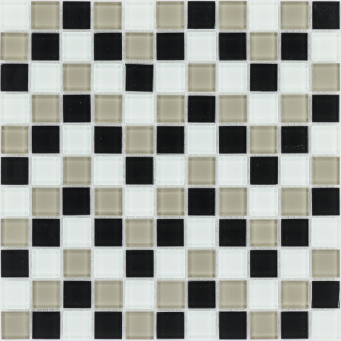 Schwarz Beige Weiß  Mosaik - - 30x30 Default Title