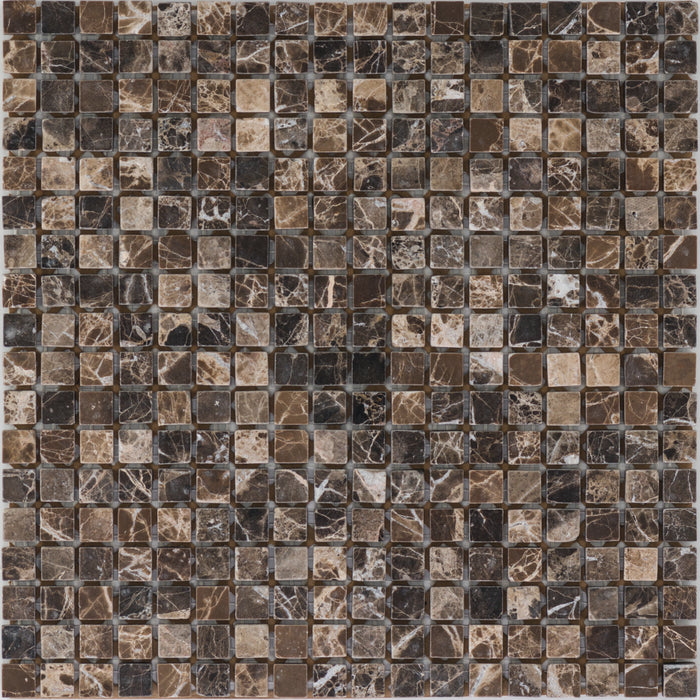 Marron Emparador Dark poliert Mosaik - - 30,5x30,5 Default Title