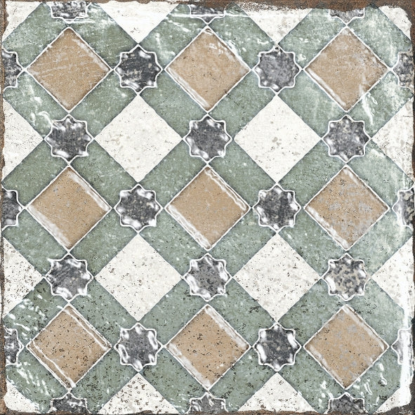 Helsinki Lyon Beige Mix* Feinsteinzeug glasiert, matt Rundkante 20x20x1 Default Title