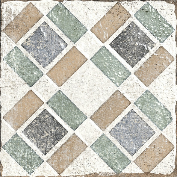 Helsinki Lyon Beige Mix* Feinsteinzeug glasiert, matt Rundkante 20x20x1 Default Title