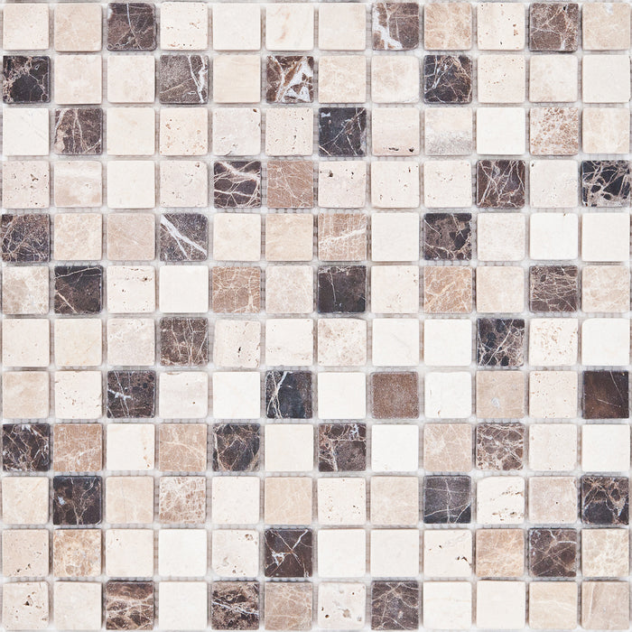 Bärwolf Square Trav/MarfilC/EmparLD 30x30 cm Natural Stone CM-09009
