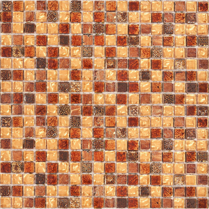 Bärwolf Tuscany golden red 29,8x29,8 cm Material-Mix GL-2489