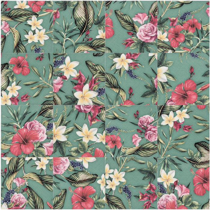 Bärwolf Wallpaper Blossom Akzent 18,5x18,5 cm Ceramic KE-19021