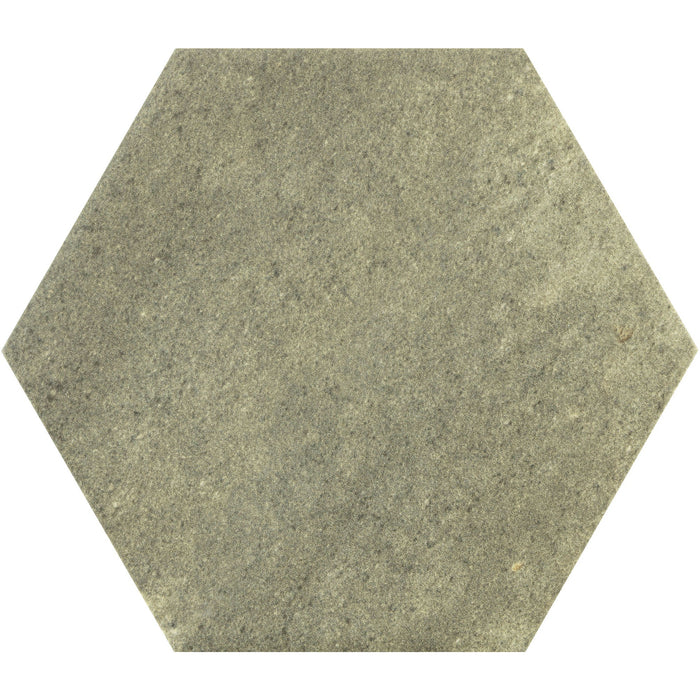Bärwolf KE-22108 LOFT HEXAGON MATT savannah green matt 17,3x15 cm Feinsteinzeug
