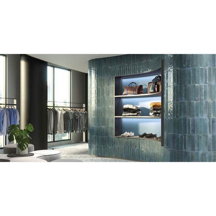 Bärwolf KE-22112 LOFT saphire blue gloss 6x25 cm Steingut