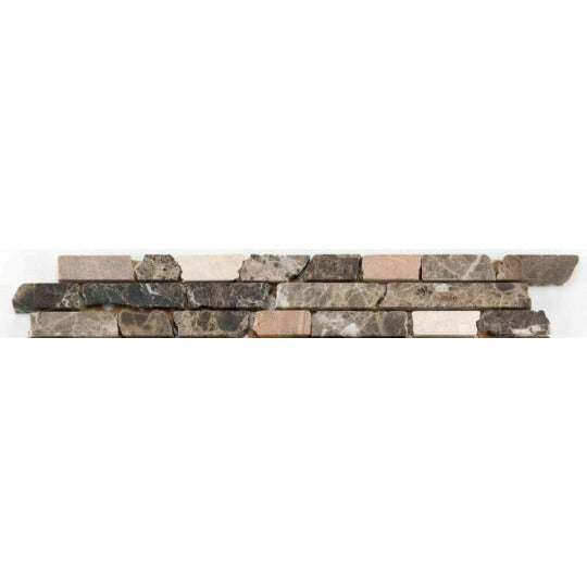 Bärwolf Naturstein-Bordüre Emparador 4,9x30,5 cm Natural Stone CM-57101