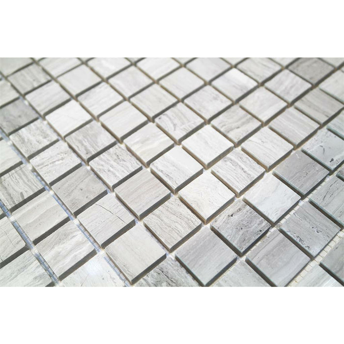 Bärwolf Square wood grain grey pol. 30,5x30,5 cm Natural Stone CM-10003