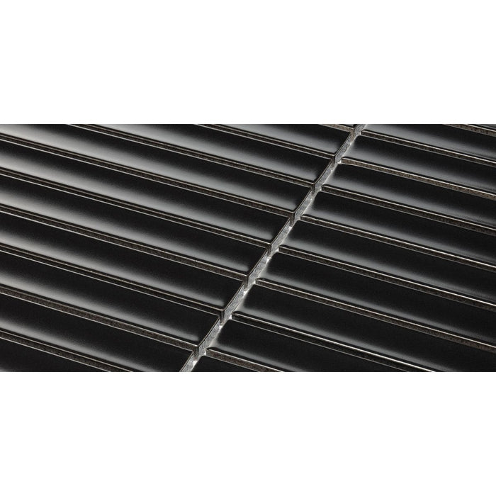Bärwolf KIT-23001 STRIPES black matt  chip 145x20 mm, concave 30x30 cm