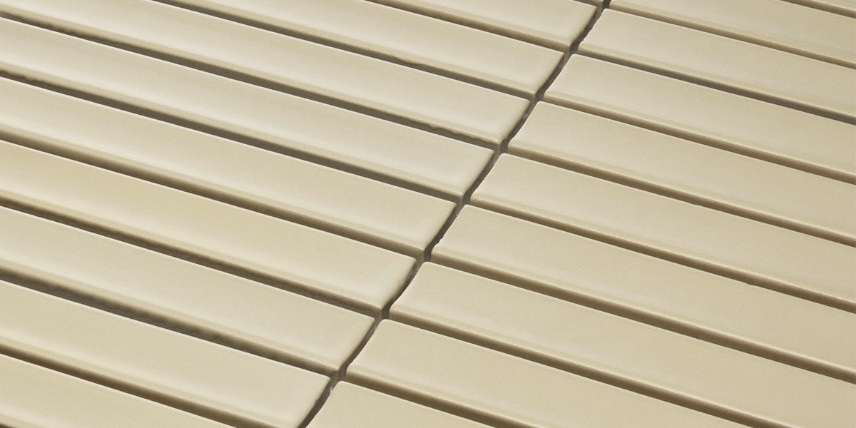 Bärwolf KIT-23002 STRIPES cream matt  chip 145x20 mm, concave 30x30 cm