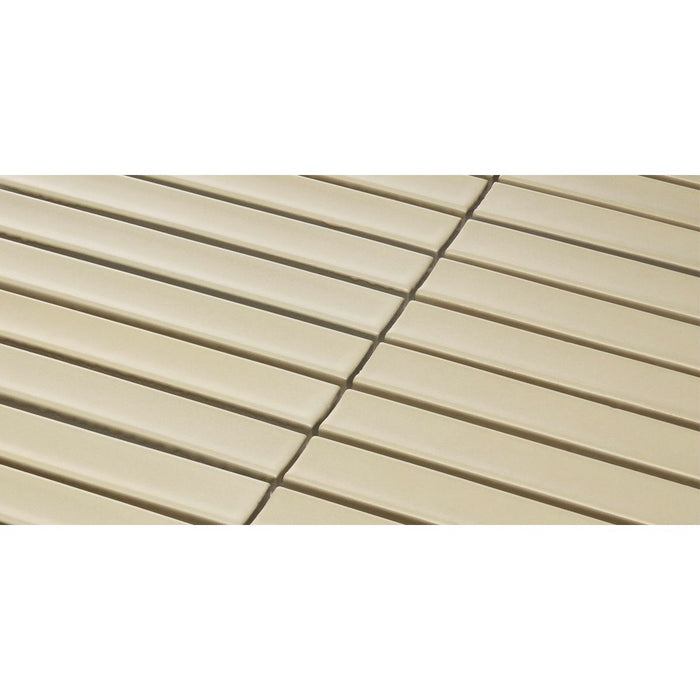Bärwolf KIT-23002 STRIPES cream matt  chip 145x20 mm, concave 30x30 cm