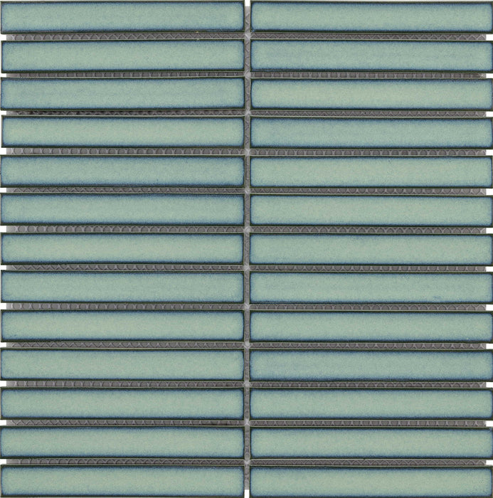 Bärwolf KIT-23004 STRIPES aquamarine blue glos chip 145x20 mm, concave 30x30 cm