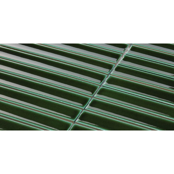 Bärwolf KIT-23006 STRIPES racing green glossy chip 145x20 mm, concave 30x30 cm