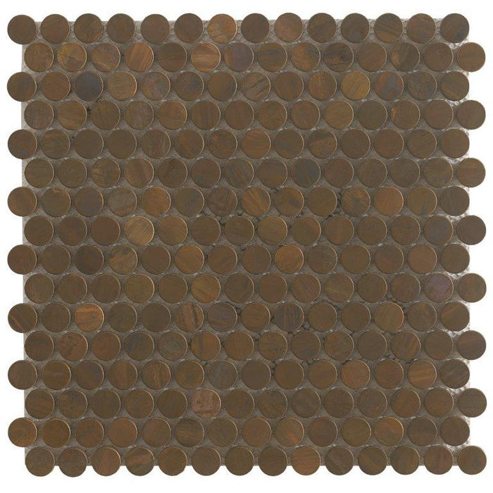 Kupfer T04 (Knopf) Metallmosaik - - 30x30 Default Title