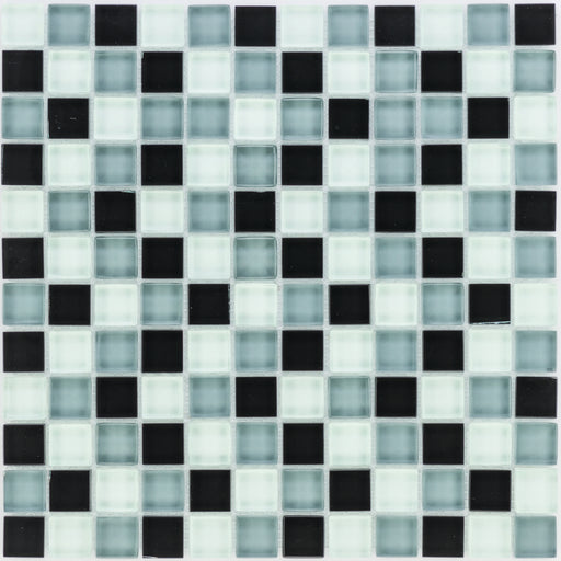 Schwarz Grau Weiß  Mosaik - - 30x30 Default Title