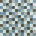 Grau Blau Weiß Mosaik - - 30x30 Default Title