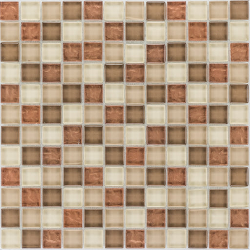 Kupfer Braun Beige Metallic  Mosaik - - 30x30 Default Title