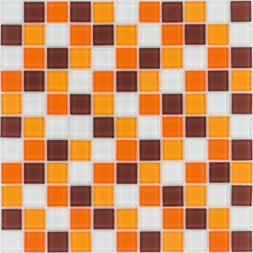 Orange Braun Weiß  Mosaik - - 30x30 Default Title