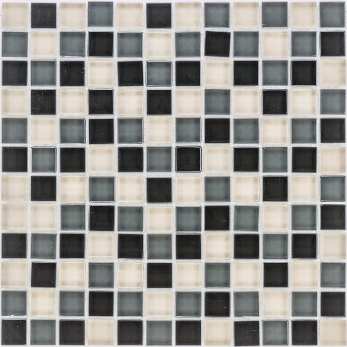 Schwarz Grau Beige  Mosaik - - 30x30 Default Title