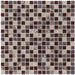 Marmor Bandung Glasmix Bordeuaux Beige  Mosaik - - 30,5x30,5 Default Title