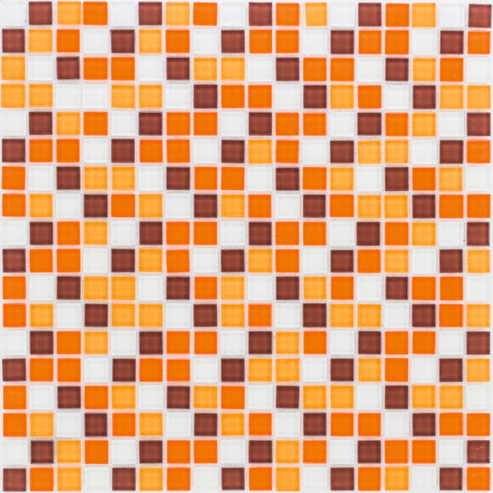 Orange Braun Weiß  Mosaik - - 30x30 Default Title