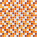 Orange Braun Weiß  Mosaik - - 30x30 Default Title