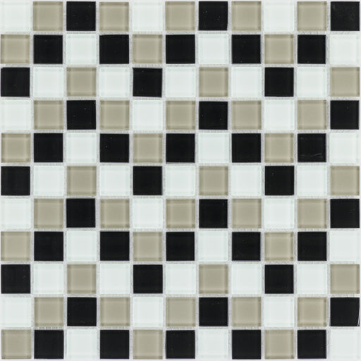 Schwarz Beige Weiß  Mosaik - - 30x30 Default Title