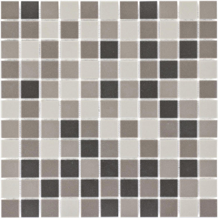 Feinsteinzeug Braun Beige matt  Mosaik - - 30x30 Default Title