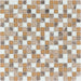 Marmormix Braun Beige Glas Weiß  Mosaik - - 30x30 Default Title