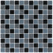 Marmor Schwarz Glasmix Grau Schwarz  Mosaik - - 30x30 Default Title