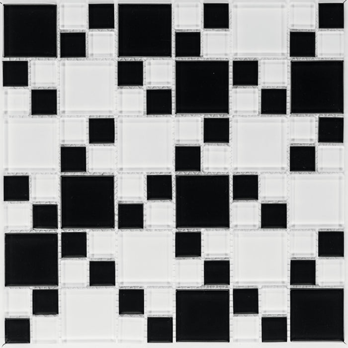 White Black  Mosaik - - 30x30 Default Title