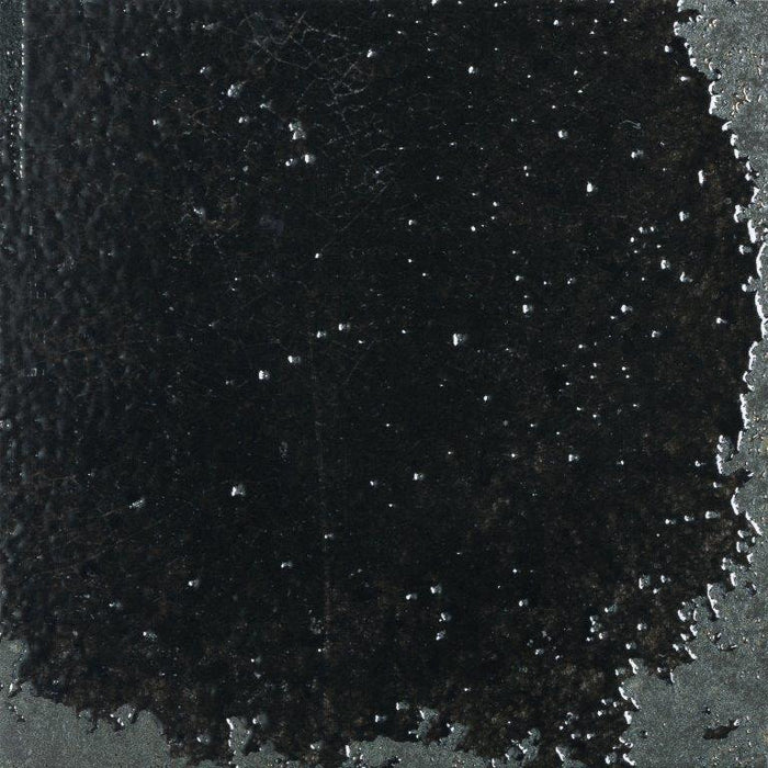 Manila Schwarz Wandfliese glasiert, glänzend Rundkante 15x15x0,9 Default Title
