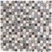 Mauritius Marmormix Beige Braun Glas braun  Edelstahlmosaik - - 30x30 Default Title