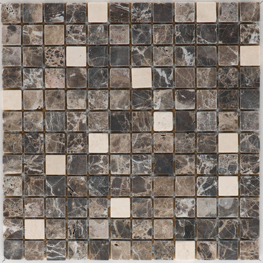 Kronos Marron Sunny getrommelt  Mosaik - - 30x30 Default Title