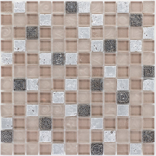 Relief Silber Glasmix  Mosaik - - 30x30 Default Title