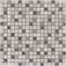 Glas Grau Marmor Gau Edelstahl  Glasmosaik - - 30x30 Default Title