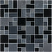 Schiefer Graphit Glasmix Schwarz  Mosaik - - 30x30 Default Title