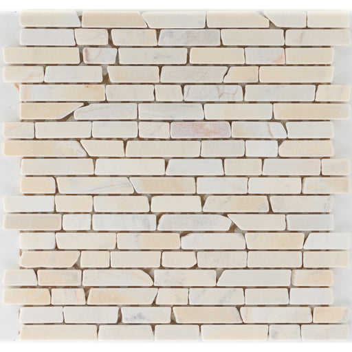 Marmor Yellow Sun Slimbrick getrommelt  Mosaik - - 30x30 Default Title