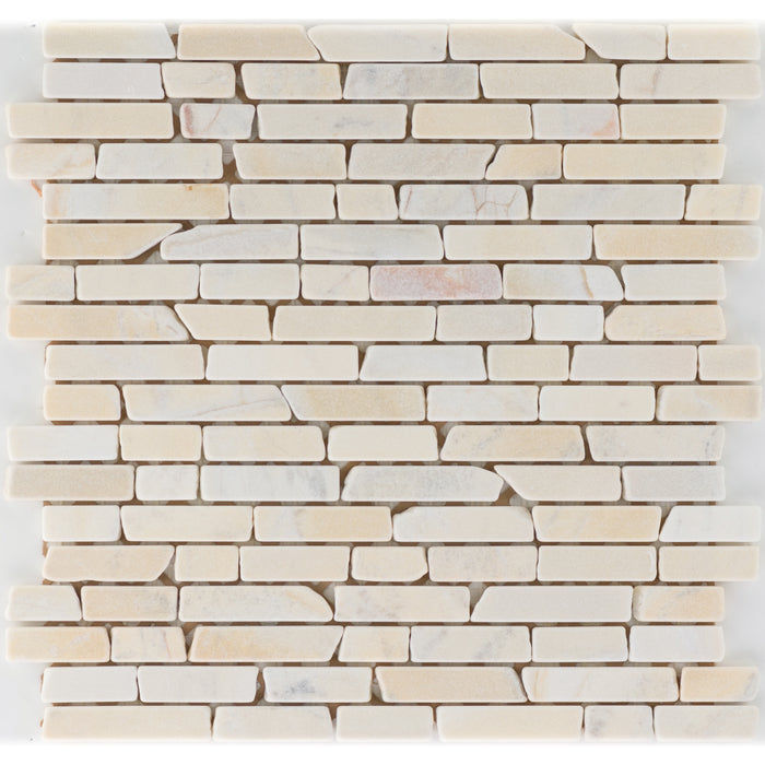 Marmor Yellow Sun Slimbrick getrommelt  Mosaik - - 30x30 Default Title