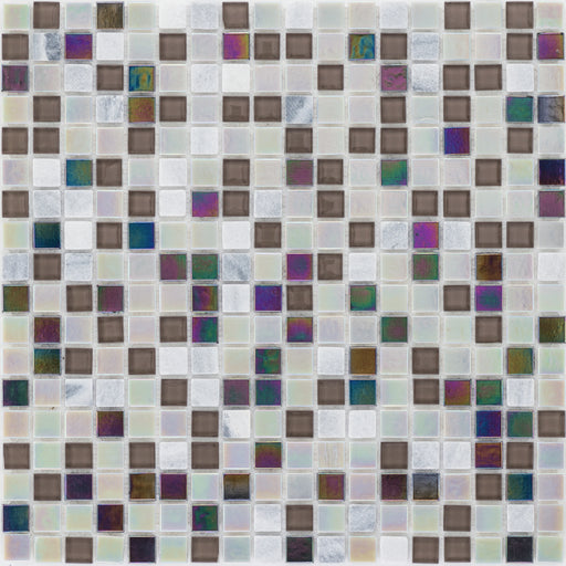 Stone Black Grey Glasmix Perlmutt  Mosaik - - 30x30 Default Title