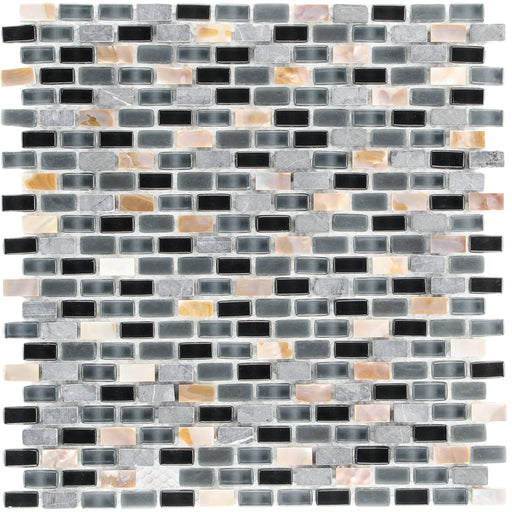 Lagos Black Mix Seashell  Mosaik - - 28,5x28,5 Default Title