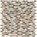 Lagos Dark Brown Mix Seashell  Mosaik - - 28,5x28,5 Default Title