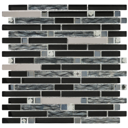 Crystal Black Brick  Mosaik - - 30x30 Default Title