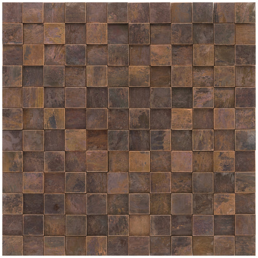 Kupfer 3D Metallmosaik - - 30x30 Default Title