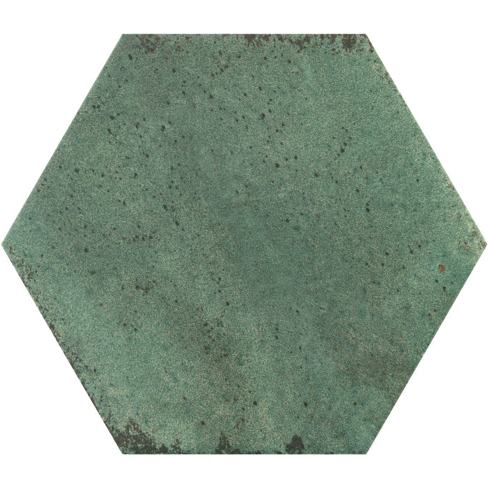 Bärwolf KE-22111 LOFT HEXAGON MATT emerald green matt 17,3x15 cm Feinsteinzeug