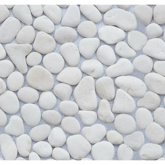 Bärwolf Pebble hvid 30x30 cm Natursten PM-0001